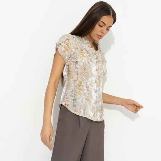 Блуза нарядная Лёгкий шик тяжёлый эффект - Charutti фото 4