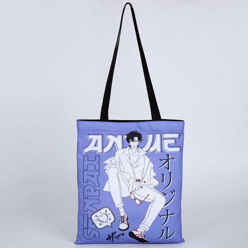 Сумка-шопер без застёжки, цвет сиреневый/чёрный - Nazamok фото 6