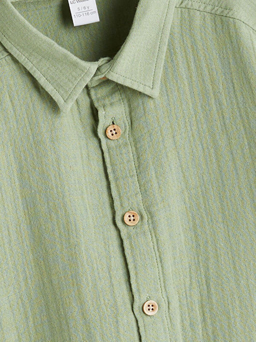 Basic Pamuklu Erkek ?ocuk G?mlek