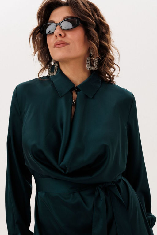 Платье ANELLI 1832 глубоководный зеленый  фото 10