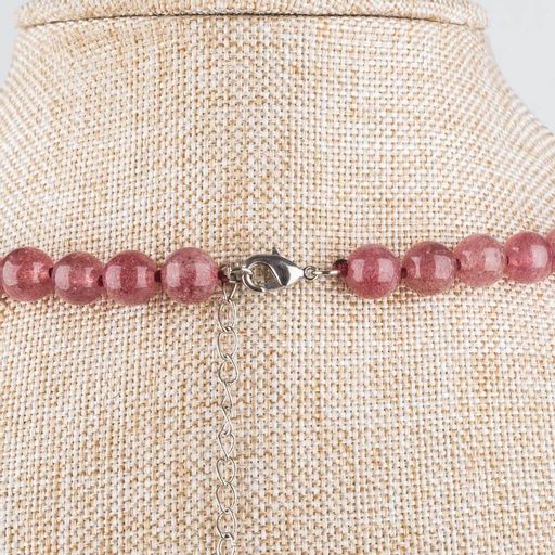 Колье из Кварца клубничного