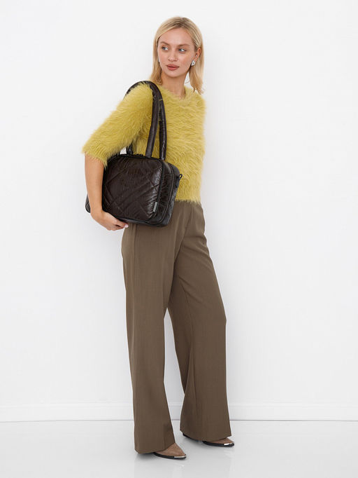 Сумка 5149L green Velina Fabbiana-Safenta