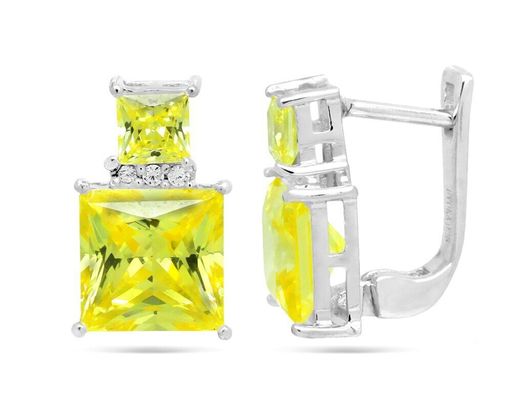Серьги из серебра крайола циркон, Измир