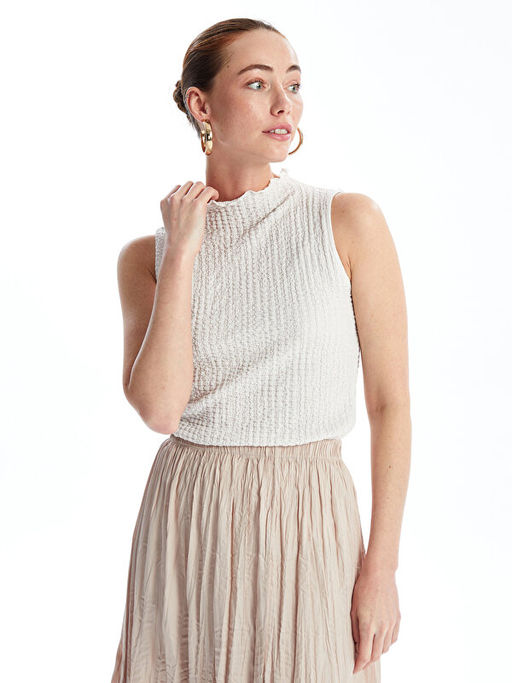 Kad?n Dik Yaka D?z Atlet