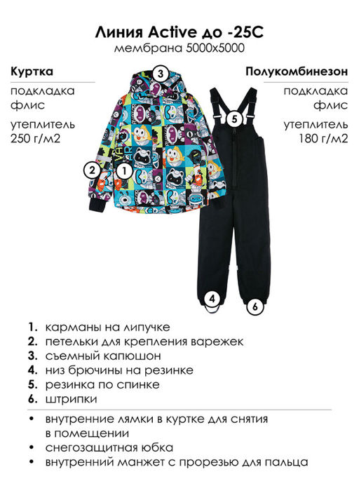 PlayToday / Комплект зимний для мальчика: куртка, брюки  фото 6