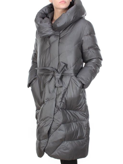 2237 DARK GRAY Пальто женское зимнее AKIDSEFRS (200 гр. холлофайбера) - Fashion фото 3