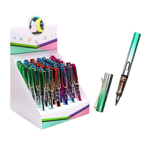 Цена за 36 шт. Вечный карандаш чернографитный Calligrata «Перламутр», НВ, МИКС