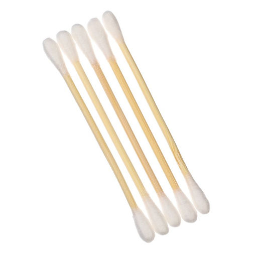 Цена за 4 шт. Ватные палочки, пакет 100 шт., наконечник - классика, хлопок/бамбук(стик)