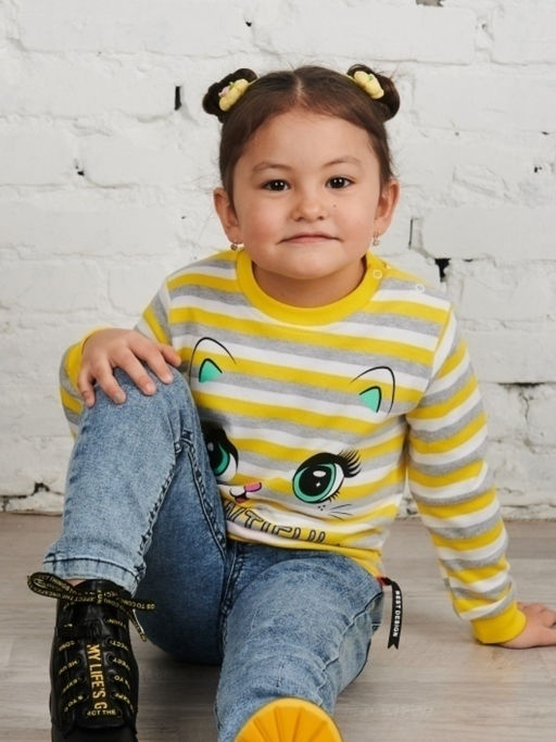 BK782D.С2 Джемпер для девочки - Almond фото 2