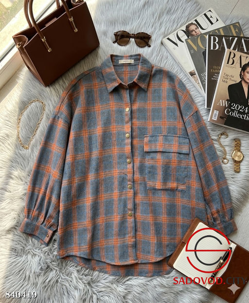 Рубашка женская в клетку - Bruno фото 2