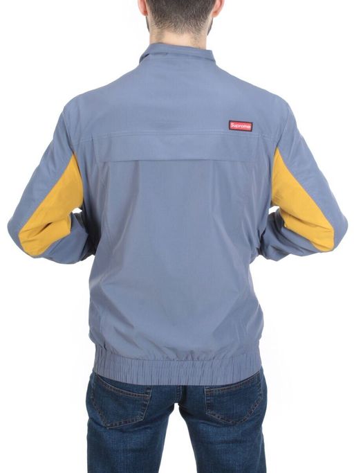 11133 GRAY/BLUE Ветровка мужская Bluoltre (100% полиэстер) - Fashion фото 5