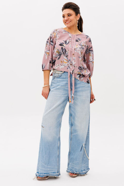 Блуза ANELLI 1548 протея  фото 3