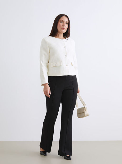 Beli Lastikli ?spanyol Pa?a Kad?n Pantolon