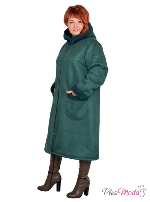 Жакет-дубленка Модель №1313 размеры 44-84 - Plusmoda фото 10