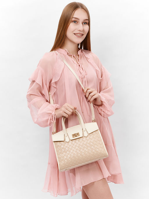 LACCOMA сумка AC622-хаки эко кожа хлопок фото 2