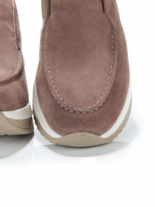 01-5576-5 BROWN Ботинки демисезонные женские (натуральная замша, байка) - No name фото 14