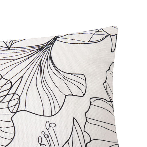 Наволочка декоративная Этель Black flowers, 40?40 см, хлопок 100%