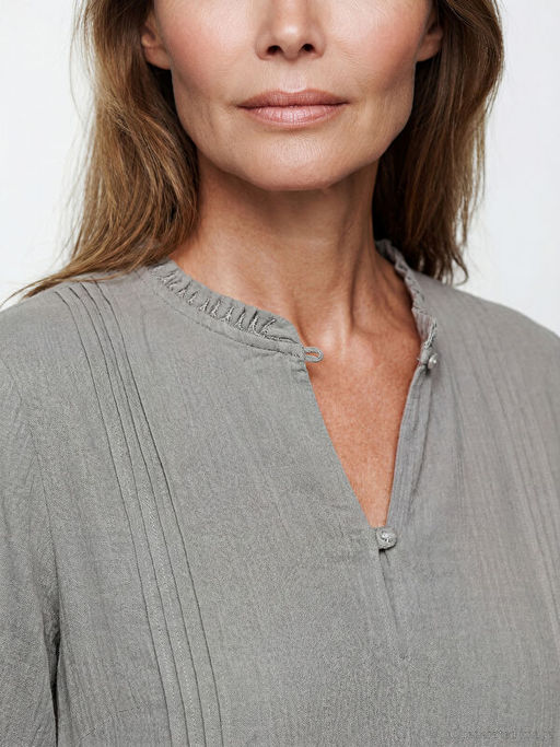 Bisiklet Yaka Balon Kollu Elbise