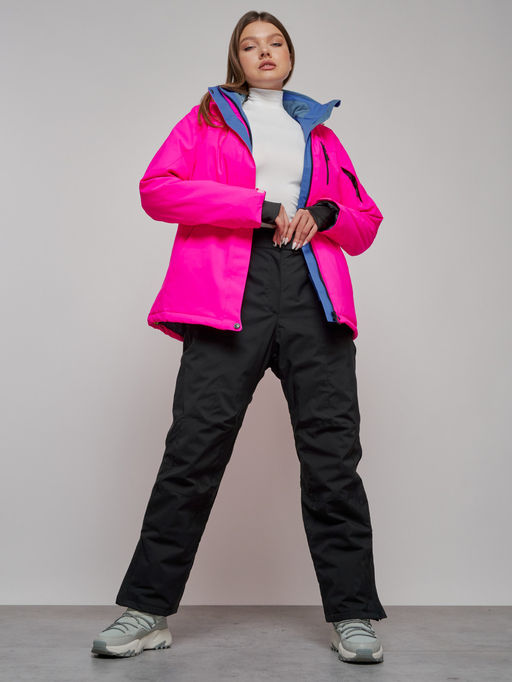 Горнолыжный костюм женский зимний розового цвета 005R - Chunmai фото 26