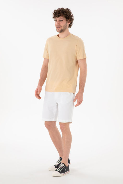Erkek Regular Fit Bisiklet Yaka Bej Basic Ti__rt Sepette S_rpriz _ndirim - U.s. polo assn фото 5