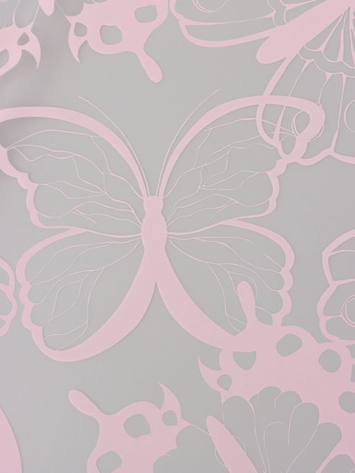 Цена за 20 шт. Пленка флористическая для цветов «Бабочки», розовая, 57×57 см