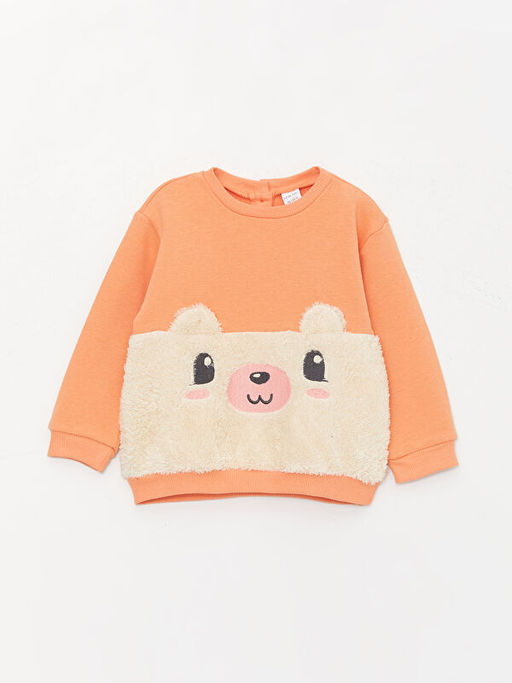 Bisiklet Yaka K?z Bebek Sweatshirt ve E?ofman Alt 2li - Waikiki фото 2