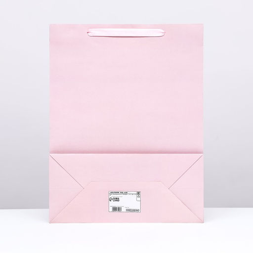 Пакет подарочный ламинированный «Розовый», L 31×40×14 см