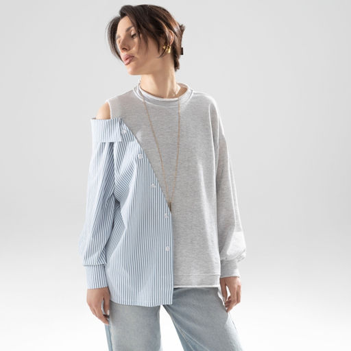 Свитшот комбинированный Фэшн-мания - Charutti фото 2