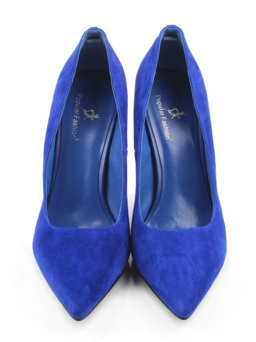 06-A88A-631M BLUE Туфли женские (натуральная замша)