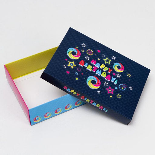 Цена за 5 шт. Подарочная коробка сборная Диско, 21 х 15 х 5,7 см - UPAK LAND фото 3