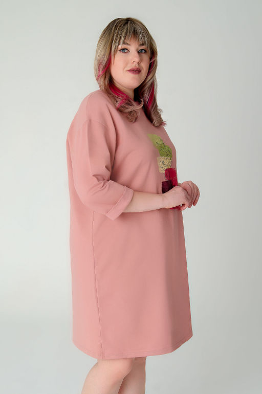 Арт. 8301 Платье 50-58 5 (шт) Цвет:пудра