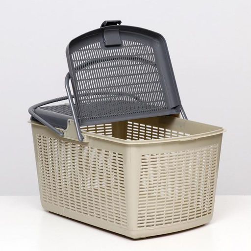 Корзина 47х36х27,5 см, серая - Simaland фото 4