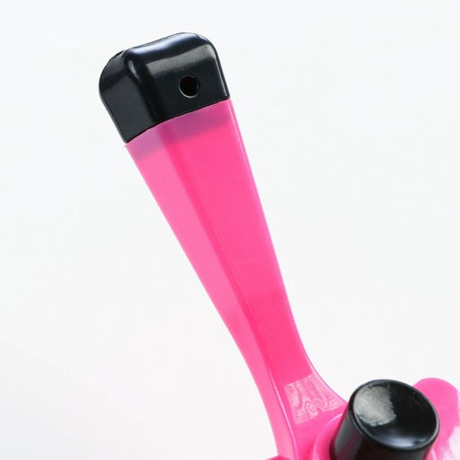 Пуходерка пластиковая Косточка с самоочисткой, 8,5 х 12,5 см, розовая - Пижон фото 4