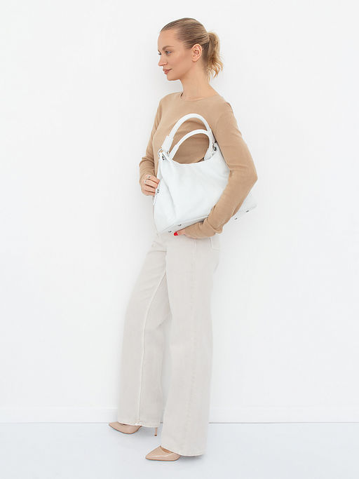 Сумка 0633CH white Polina&Eiterou