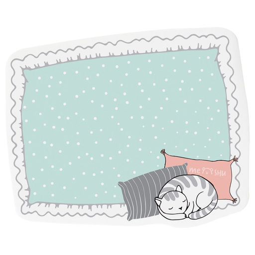 Цена за 2 шт. Блок самоклеящийся фигурный MESHU "Soft pillows" 40л. (MS_54257)