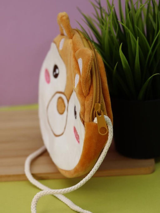 Сумочка плюшевая "Fox", orange (16*14 см)