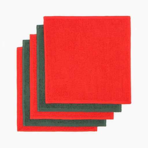 Набор махровых полотенец Этель Любовь согревает 30х30 см -5шт, 100% хл, 340гр/м2  фото 5