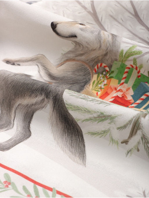 Набор новогодний «Новогоднее чудо»: скатерть 150×220 см ±3 см с ВГМО, салфетка 40×40 см-12 шт., 100% хлопок