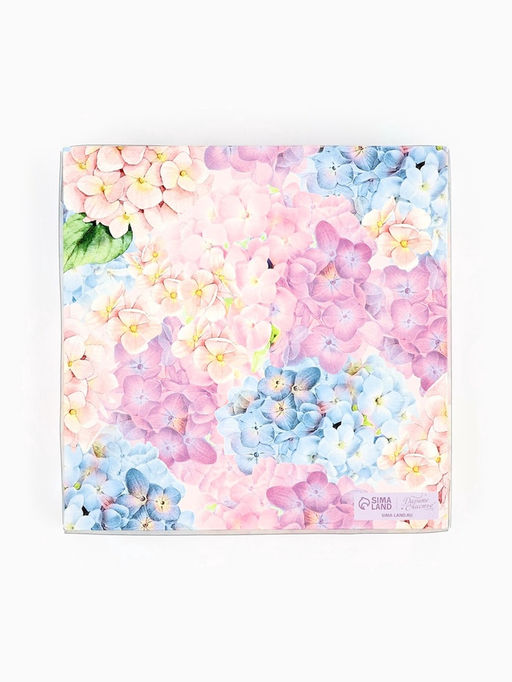 Цена за 5 шт. Коробка для печенья, кондитерская упаковка с пластиковой крышкой, Good day, 18?18?3 см