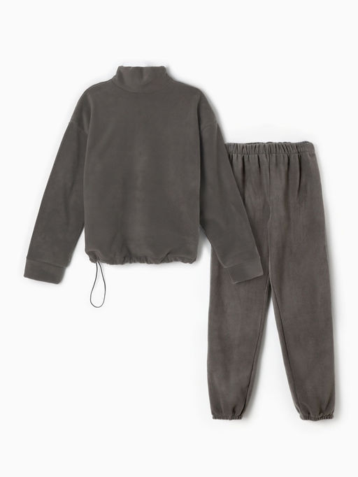 Костюм женский (анорак, брюки) MINAKU: Fleece Soft, размер 48, графит