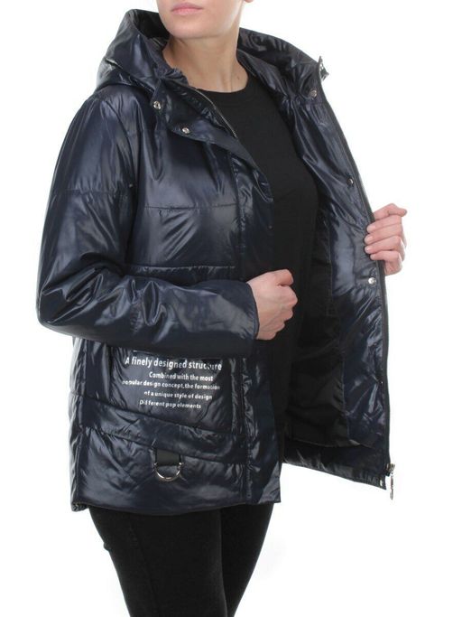 BM-909 DK. BLUE Куртка демисезонная женская COSEEMI (100 гр. синтепон) - Фабричный китай фото 8