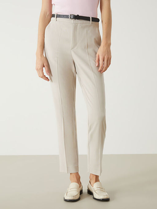 Beli Kemerli Havu? Kesim Kad?n Pantolon