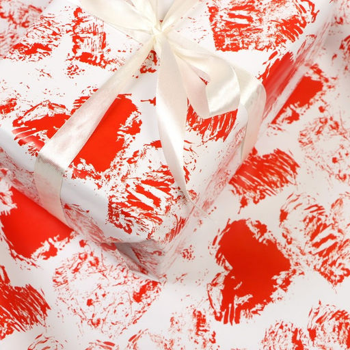 Цена за 2 шт. Бумага упаковочная глянцевая Сердечки, 100?70 см, 1 шт.