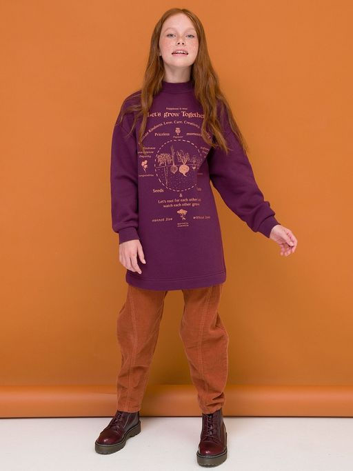 PELICAN, толстовка для девочек, Бордовый фото 2