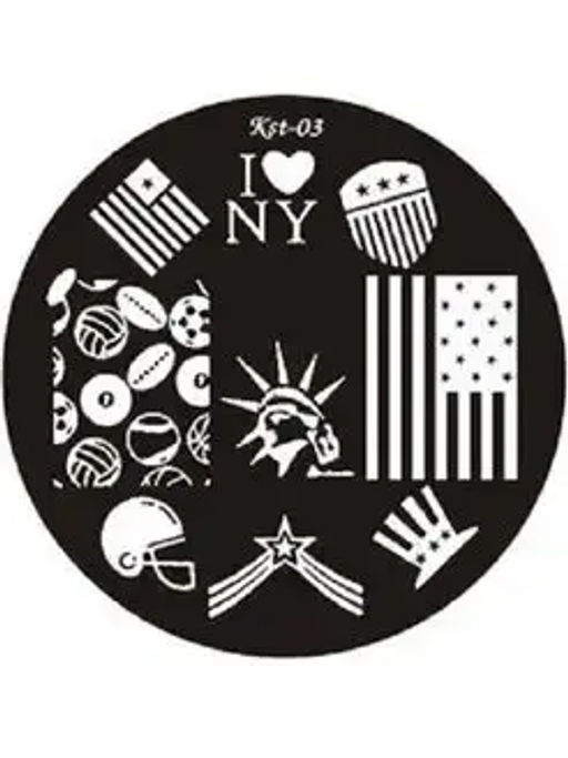 El Corazon Плитка для стемпинга диск Kst- 03