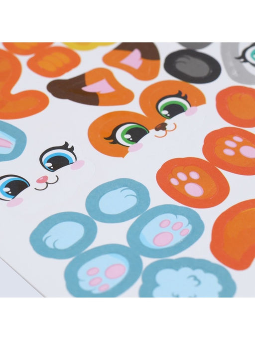 Цена за 2 шт. Набор для украшения яиц Весёлые зверята на пасху, 25?15 см