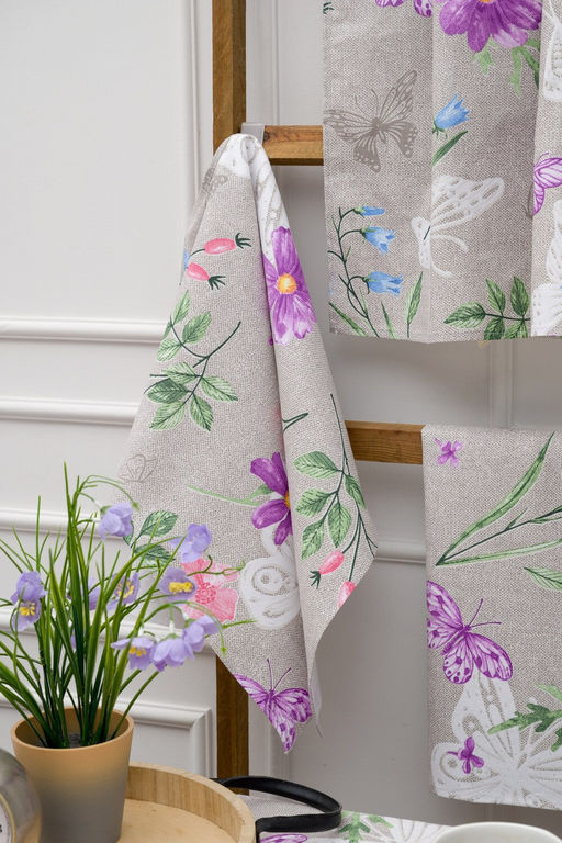 Набор полотенец Бабочки и цветы - Avictory фото 3