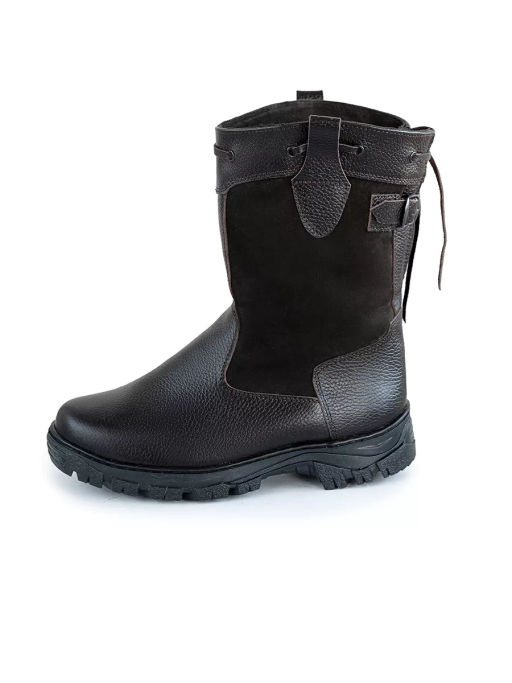 Сапоги мужские Барс, коричневые, на литой подошве