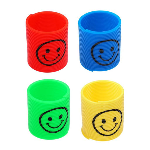 Цена за 12 шт. Пружинка-радуга Смайл, цвета МИКС - Simaland фото 3