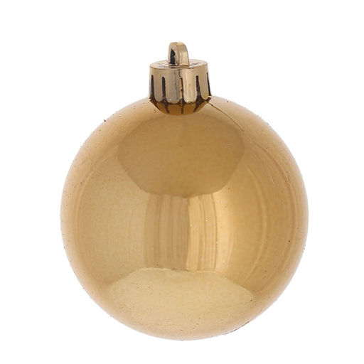 Набор из 6шт Украшение новогоднее Шар "Золотистый жемчуг", D6 см, L12 W6 H17,5 см